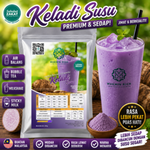 Keladi Susu Powder Mukmin Rich | Serbuk Minuman Premium Untuk Air Balang, Sticky Milk, Ais Blended & Aiskrim